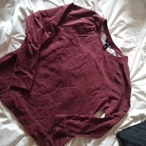 HM maroon sweater